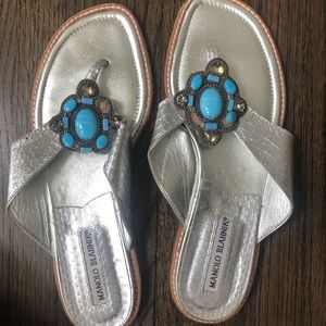 Manolo blahnik sandals  size 7.5